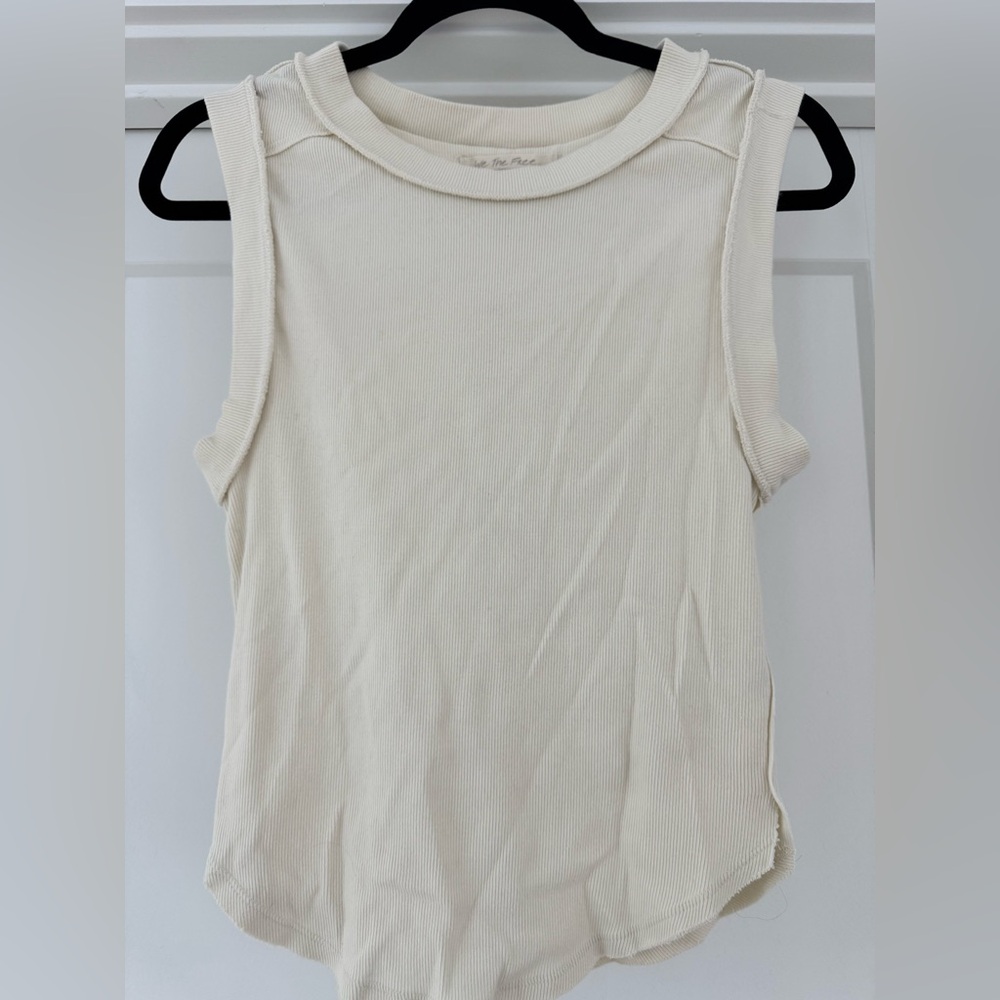 Free People Cream Tank Top